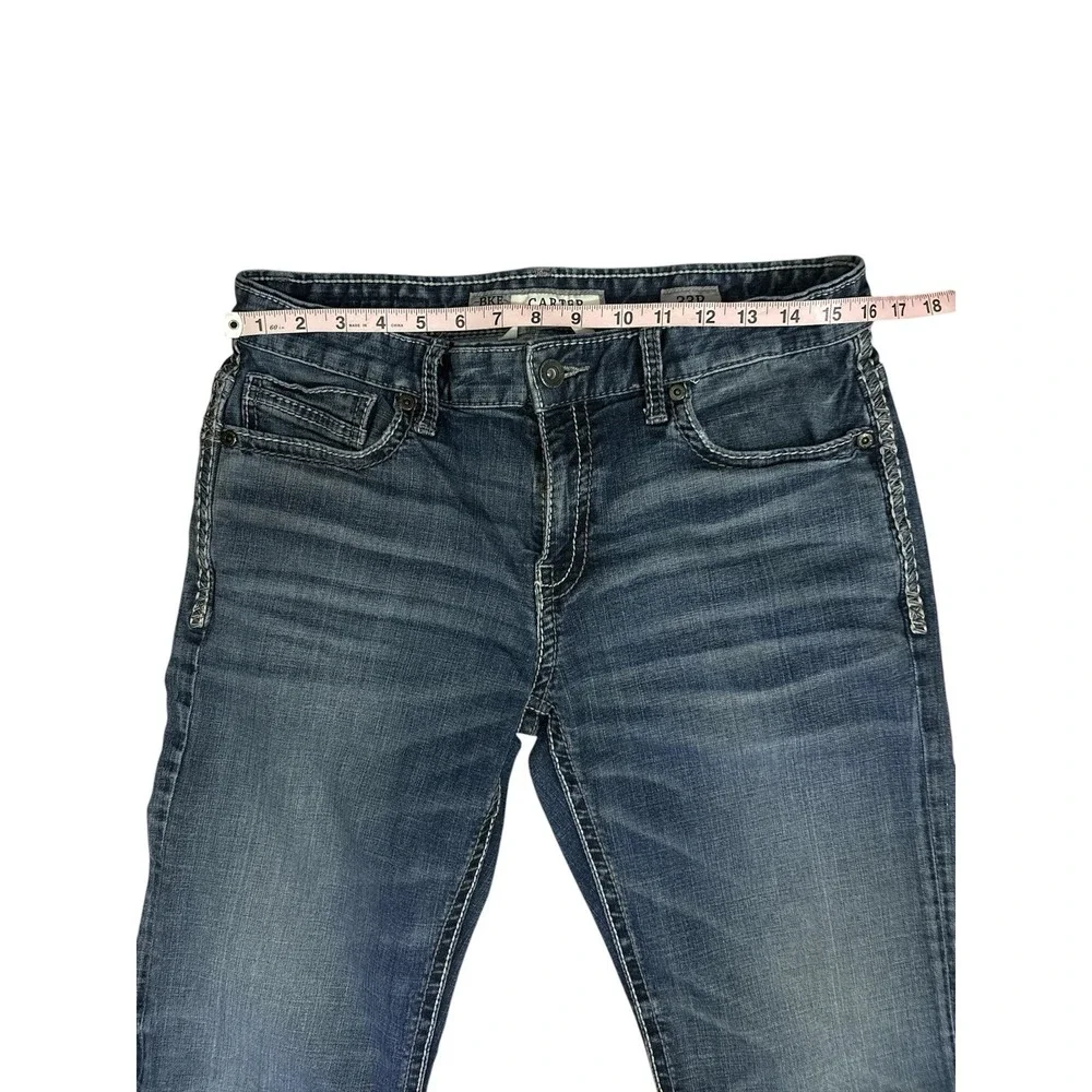 Buckle Bke Jeans men's 33x31 Blue Denim Carter Boot bootcut Distressed Y2k